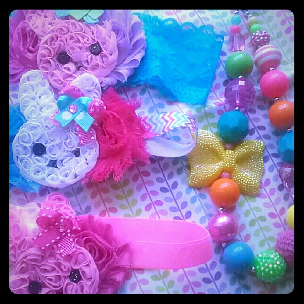 Baby girl Easter bunny headbands choose 1